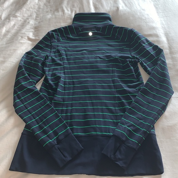 lululemon athletica Striped Jacket - Navy and Teal - Picture 6 of 8